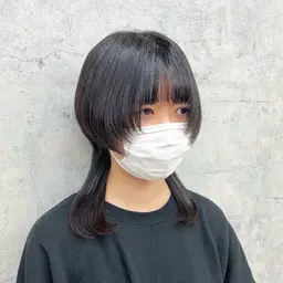 カット＋前髪・顔周り部分縮毛矯正🗝️