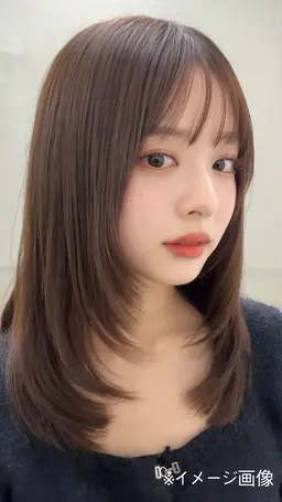 レイヤーカットモデル＋美髪ストレート💡✨