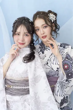 【前日までのご予約🆗当日予約TEL問い合わせ必須】👘💞浴衣着付け+ヘアセット🍉🍍