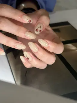 ご新規様限定🐈‍⬛オフ有り　ハンドワンカラー＋1本アート