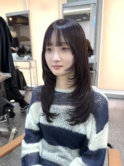 【周年記念】韓国風レイヤーカット+大流行透明感キラテラカラー+1stepトリートメント