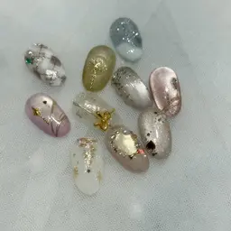 【ハンド】オフ込みパラジェル可・ジェルネイルシンプルデザイン(アート2本)🩶