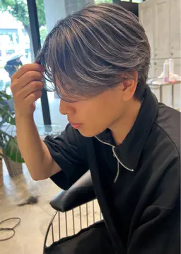 【メンズ限定ミニモ学割U22予約殺到🌺】センターパートカット＋ハイライトカラー＋トリートメント