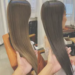 【メニューに迷ったらこちら】🌈ダメージ95%OFF🌈ケアイルミナカラー＋TOKIO【カット＋1500】