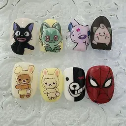 キャラネイル🐱ワンカラー+キャラクター1本♥オフなし