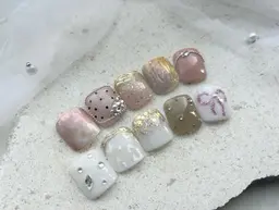 フット◆【オフあり】親指アートコース🩵