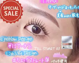 人気No１セットメニューニ⏳オーダーメイドまつ毛パーマ✕美眉WAX脱毛】