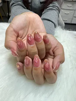 💗【初回オフ無料ケア込み】 🧊氷ワンホンネイル🩵