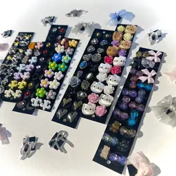 💎耳ツボjewelry6粒💎✅耳ツボマッサージ付き（大きいパーツ片耳1粒ずつ）《追加1粒¥200》