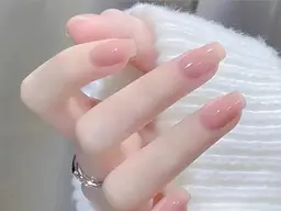 💗チップ長さだし10本＋透明感ワンカラー/フラッシュ