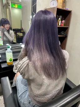 🧚新規限定🧚【毛先にオシャレ遊び心✨】外国人風グラデーションカラー（ワンブリーチ＆ブランドカラー込み）💓 🫧