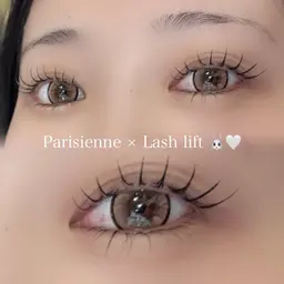 【パリエク× Wフラット💗】パリジェンヌ➕Wフラット100本(50束)～➕アイシャンプー➕美容液コーティング🎀✨