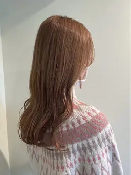 ブリーチ無しのワンカラー🤍