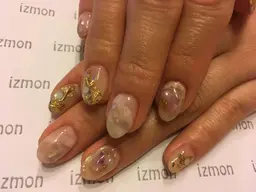 オフ込みほぼお任せニュアンスネイル簡単デザイン2色まで選択可