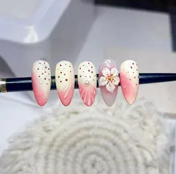 自爪、2手作り3D花アート🌼