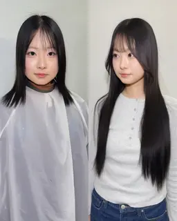 【韓国エクステ🇰🇷】スリムタッキ60本/50cm☁️最新本場と同じ技法!期間限定モニター価格でご案内可能🉑