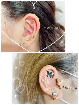 今話題の耳ツボジュエリー☆両耳10粒まで
