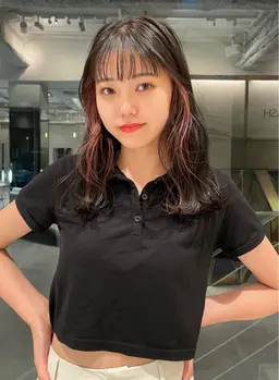 [インナー•イヤリング]カラー🩷⭐️(ブロー、ブリーチ込み)