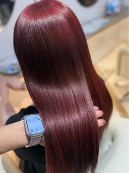 《🌟残り13名様🌟》ブリーチなしで明るくしたい方に!暖色ダブルカラー+1stepトリートメント付き🎀