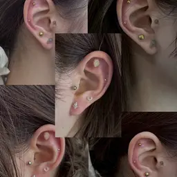 ⚠️予約リクエストのみ⚠️耳ツボジュエリー(両耳〜14粒)👂🏻💎✨