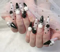 【ご新規スカルプチップ+持ち込みアート10本〈ストーン付き〉¥10000土日祝日/平日16時以降+¥550】