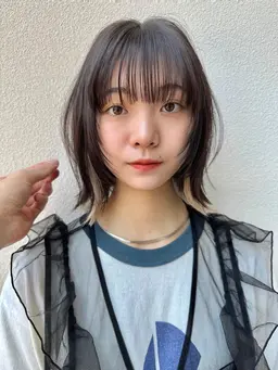 似合わせ顔まわり+前髪カット✨+透明感イルミナカラー🎨