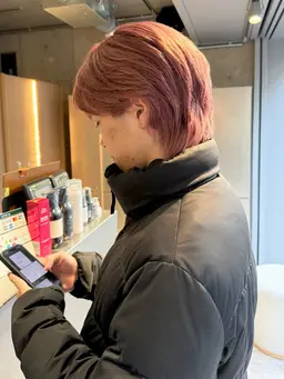 【ケア&カラー】ダメージoff ケアブリーチ+ケアカラー+mbSh+TR¥16480⇒