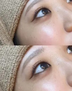 美眉スタイリング+似合わせまつ毛パーマorパリジェンヌラッシュリフト(上のみ)