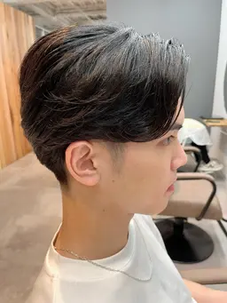 メンズカット+フェザーパーマ