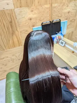 カット+美髪矯正+フルカラー+髪質改善トリートメント