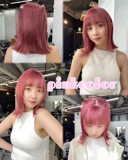 【ダメージ軽減✨️】ケアブリーチ＋カラー＋うる艶トリートメント