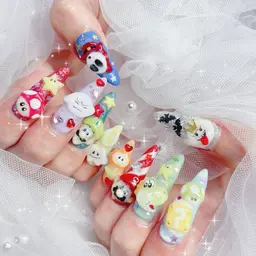 🎀チップスカルプ長さ出し＋10本キャラクター付け放題120分¥15800 →12800【マグネット変更可】