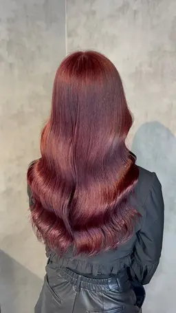 🌈人気NO.4メニュー🌈【🇰🇷ブリーチなしダブルカラー🇰🇷】＋髪質改善トリートメント✨＋コテ巻き仕上げ‎🌏