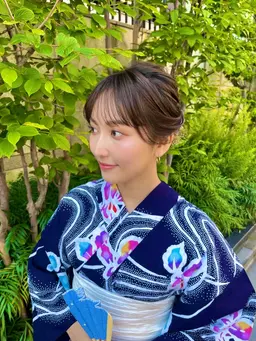【🌻土日祝限定🌻】浴衣着付け＋ヘアセット＋フルメイク👘🍧 10時より前は早朝料金が発生致します🙌