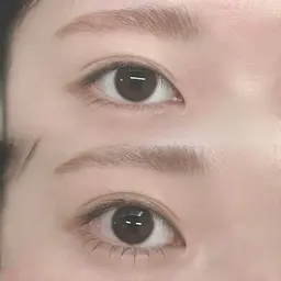 まつ毛パーマ下