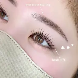 [練習モデルさん募集🔰] まつげパーマ+美眉スタイリング(Wax/間引き/メイク込)