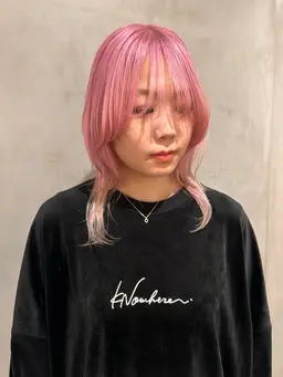 【2回目まで使える】ダブルカラー(ケアブリーチ)+トリートメント ピンク/ベージュ/ハイトーン/推しカラー