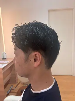 【朝のスタイリングが楽】メンズカット＋パーマ🌀