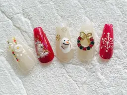 minimo限定デザイン🎄クリスマスネイル🎄(カラーチェンジ🉑)オフ込み