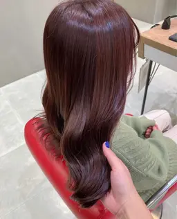 ブリーチなしピンクブラウンカラー💖🎀(トリートメントサービス✨)