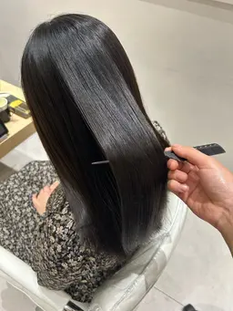 【カットなし】栄養素ケアカラー＋超音波付きTOKIO5ステップトリートメント¥9500