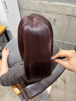 【 ご新規model価格🎀】ワンカラー+カット+髪質改善