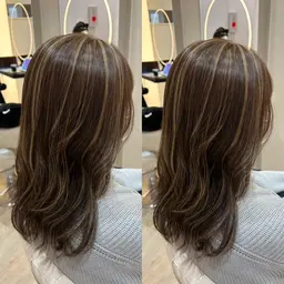 💫ハーフハイライト+全体カラー+保湿トリートメント💫