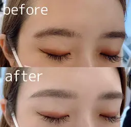 【ミニモ限定】黄金比で似合わせ!骨格分析つきアイブロウスタイリング(wax、メイク仕上げ込み)