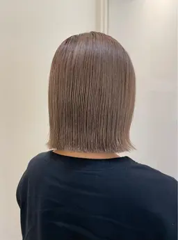 透明感を出したい方に✨ブリーチなしダブルカラー＋トリートメント