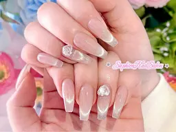 【チップ長さ出し】マグネットグラデーション(2個パーツ付き)