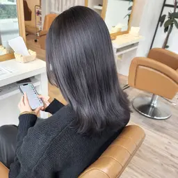 『赤み消し透明感カラー』アディクシーカラー➕Aujua トリートメント✨