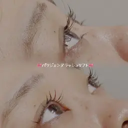 目を大きく見せたい人にオススメ🩷パリジェンヌラッシュリフト🫧ྀིコーティング剤付き#まつ毛パーマ#パリジェンヌ