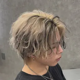 【❤️‍🔥人気𝐍𝐨. 𝟏❤️‍🔥】メンズカット＋ブリーチトリプルカラー🤓