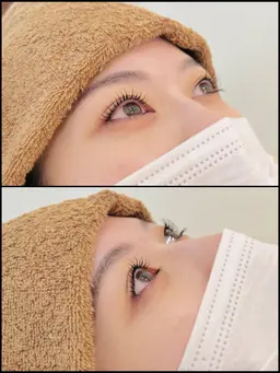 新規✨️マスカラパーマ(上まつげ)月曜&当日予約特別価格✨️アイシャンプー&アルカリ除去&トリートメントコーティング付き